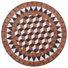 Barna kerámia mozaikos bisztróasztal 60 cm