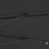 Antracitszürke kültéri napernyő alumíniumrúddal 270 cm