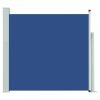 Kék kihúzható oldalsó teraszi napellenző 170 x 300 cm