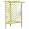 Impregnált fenyőfa kerti sarokpergola 130 x 130 x 197 cm