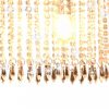 Ezüstszínű mennyezeti lámpa kristálygyöngyökkel 104 cm e14 