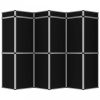Fekete 18 paneles összecsukható kiállítófal 362 x 200 cm