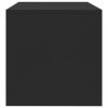 Fekete forgácslap tv-szekrény 120 x 40 x 40 cm 