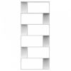 Fehér forgácslap könyvszekrény/térelválasztó 80x24x192 cm 