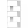 Fehér forgácslap könyvszekrény/térelválasztó 80x24x159 cm  