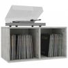 800121vinyl storage box concrete grey 71x34x36 cm chipboard