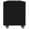 Fekete forgácslap tv-szekrény görgőkkel 90 x 35 x 35 cm   