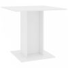 Fehér forgácslap étkezőasztal 80 x 80 x 75 cm