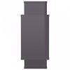 800332wall shelves high gloss grey 104x20x58,5 cm chipboard