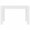 Fehér forgácslap étkezőasztal 120 x 60 x 76 cm