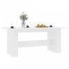 Fehér forgácslap étkezőasztal 180 x 90 x 76 cm