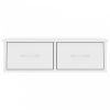 800585wall-mounted drawer shelf white 60x26x18,5 cm chipboard