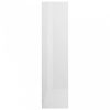 Magasfényű fehér forgácslap fiókos ruhásszekrény 50x50x200 cm