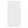 Fehér forgácslap ruhásszekrény 80 x 52 x 180 cm