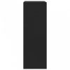 6-fiókos fekete forgácslap tálalószekrény 50 x 34 x 96 cm