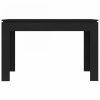 Fekete forgácslap étkezőasztal 120 x 60 x 76 cm