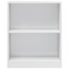 Magasfényű fehér forgácslap könyvespolc 60 x 24 x 74,5 cm