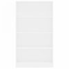 4-szintes fehér forgácslap könyvszekrény 80 x 24 x 142 cm