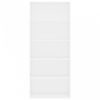 5 szintes fehér forgácslap könyvszekrény 80 x 30 x 189 cm
