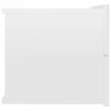Magasfényű fehér forgácslap éjjeliszekrény 40 x 30 x 30 cm