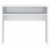 Magasfényű fehér forgácslap íróasztal 90 x 50 x 74 cm