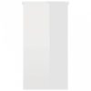 Magasfényű fehér forgácslap íróasztal 80 x 40 x 75 cm