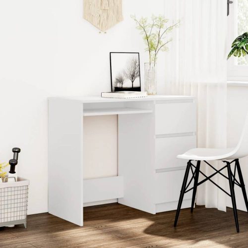Fehér forgácslap íróasztal 90 x 45 x 76 cm
