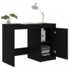 Fekete forgácslap íróasztal 100 x 50 x 76 cm