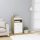 Fehér és sonoma-színű szerelt fa fiókos szekrény 40x50x76 cm