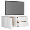 Fehér forgácslap tv-szekrény 80 x 34 x 36 cm