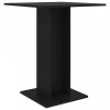 Fekete forgácslap bisztróasztal 60 x 60 x 75 cm  