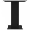 Fekete forgácslap bisztróasztal 60 x 60 x 75 cm  