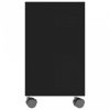 Fekete forgácslap tálalóasztal 70 x 35 x 55 cm