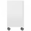 Magasfényű fehér forgácslap tálalóasztal 70 x 35 x 55 cm