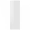 Magasfényű fehér forgácslap fali polc 45,1 x 16 x 45,1 cm