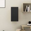 Fekete forgácslap tv-szekrény 30,5 x 30 x 60 cm