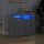 Betonszürke tálalószekrény led-világítással 80 x 35 x 75 cm