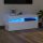 Magasfényű fehér tv-szekrény led lámpákkal 90x35x40 cm