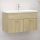 Sonoma-tölgy színű forgácslap mosdószekrény 80 x 38,5 x 46 cm