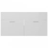Magasfényű fehér forgácslap mosdószekrény 90 x 38,5 x 46 cm