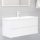 Magasfényű fehér forgácslap mosdószekrény 100 x 38,5 x 45 cm