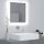 Magasfényű szürke akril led-es fürdőszobatükör 40x8,5x37cm