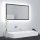 Magasfényű szürke akril led-es fürdőszobatükör 80x8,5x37 cm