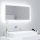 Magasfényű fehér akril led-es fürdőszobatükör 90x8,5x37 cm