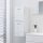 Magasfényű fehér forgácslap fürdőszobaszekrény 30 x 30 x 80 cm