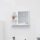 Magasfényű fehér forgácslap fürdőszobai tükör 60 x 10,5 x 45 cm