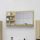 Sonoma-tölgy színű forgácslap fürdőszobai tükör 90x10,5x45 cm