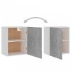 2 db betonszürke forgácslap függő szekrény 50 x 31 x 60 cm