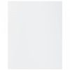 4 db magasfényű fehér forgácslap könyvespolc 40 x 50 x 1,5 cm