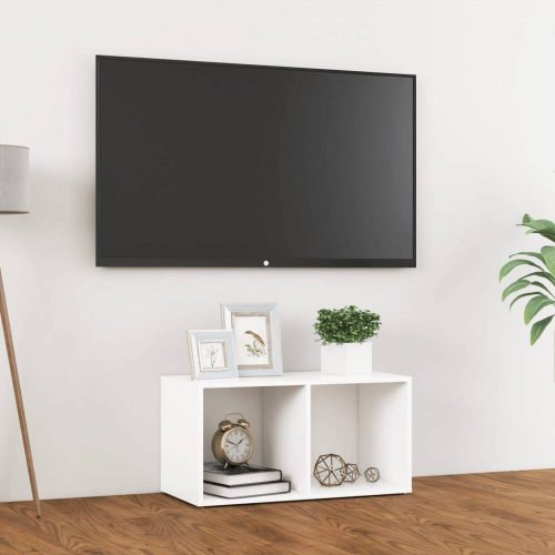 Fehér forgácslap tv-szekrény 72 x 35 x 36,5 cm